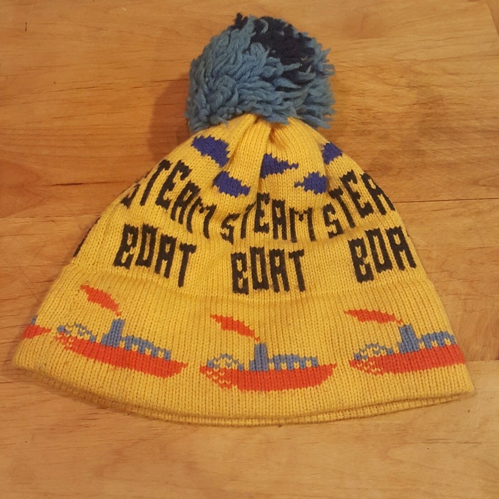 Vintage Obermeyer Steam Boat Beanie Hat Unisex - Picture 4 of 8